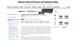 Desktop Screenshot of maximovieblog.com