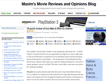 Tablet Screenshot of maximovieblog.com